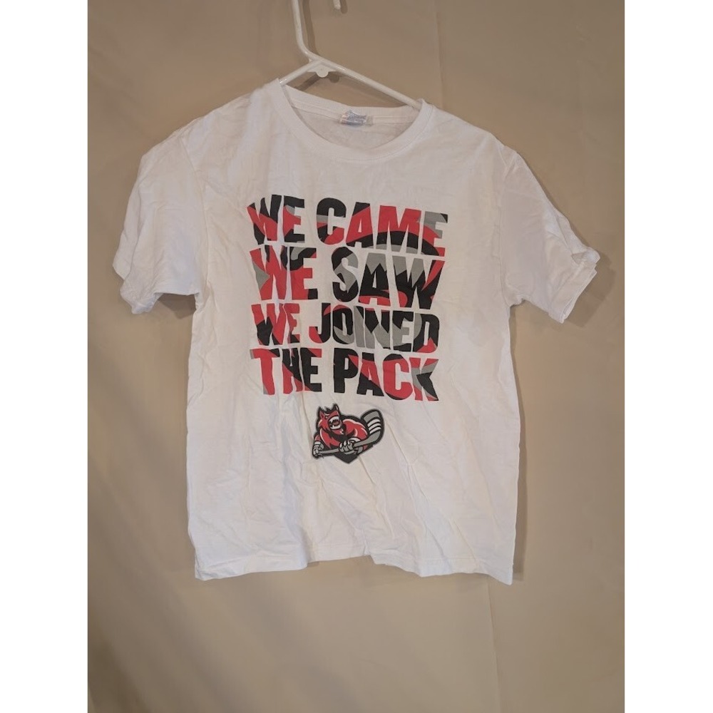 Huntsville Havoc Youth XL T-Shirt We Came We Saw Hockey Fan Tee White - Picture 1 of 1